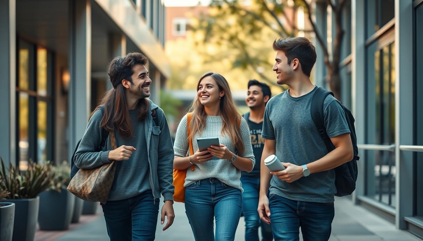 Student using online courses for flexible education